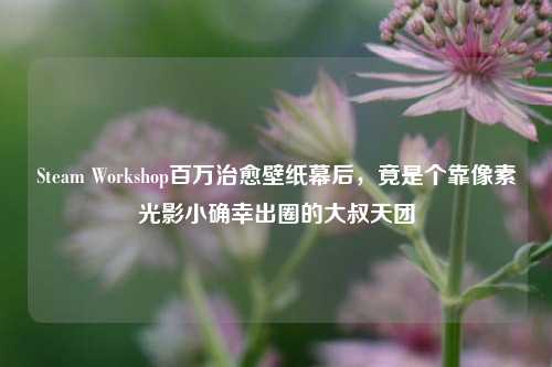 Steam Workshop百万治愈壁纸幕后,竟是个靠像素光影小确幸出圈的大叔天团