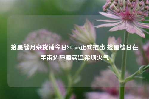 拾星缝月杂货铺今日Steam正式推出 捡星缝日在宇宙边陲贩卖温柔烟火气