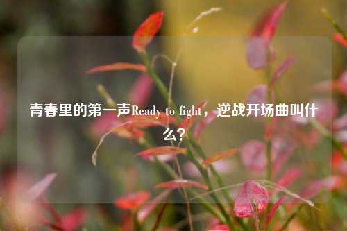 青春里的第一声Ready to fight,逆战开场曲叫什么?
