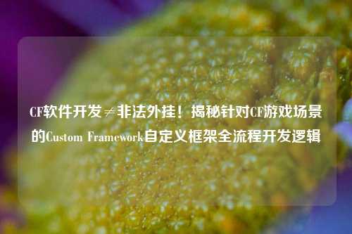 CF软件开发≠非法外挂!揭秘针对CF游戏场景的Custom Framework自定义框架全流程开发逻辑