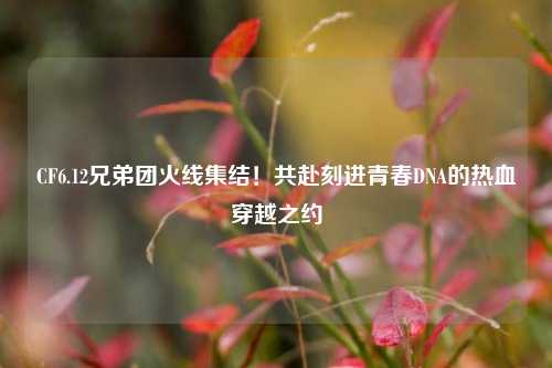 CF6.12兄弟团火线集结！共赴刻进青春DNA的热血穿越之约