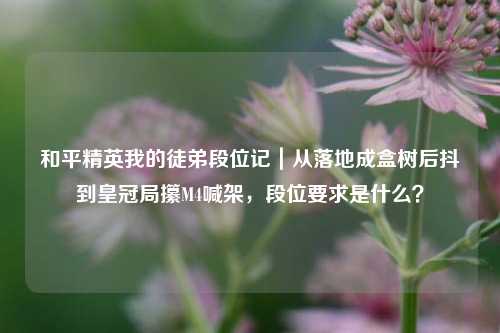 和平精英我的徒弟段位记|从落地成盒树后抖到皇冠局攥M4喊架,段位要求是什么?