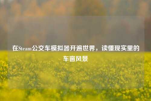 在Steam公交车模拟器开遍世界,读懂现实里的车窗风景