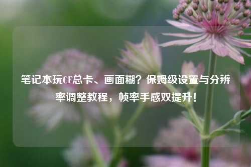 笔记本玩CF总卡、画面糊?保姆级设置与分辨率调整教程,帧率手感双提升!