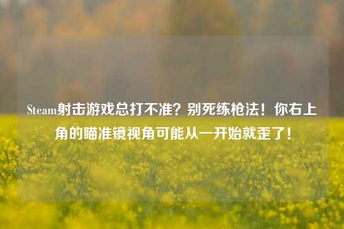Steam射击游戏总打不准?别死练枪法!你右上角的瞄准镜视角可能从一开始就歪了!