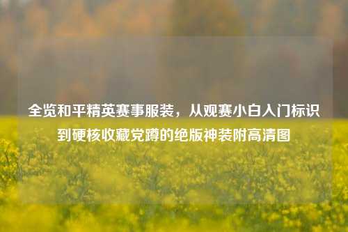 全览和平精英赛事服装,从观赛小白入门标识到硬核收藏党蹲的绝版神装附高清图