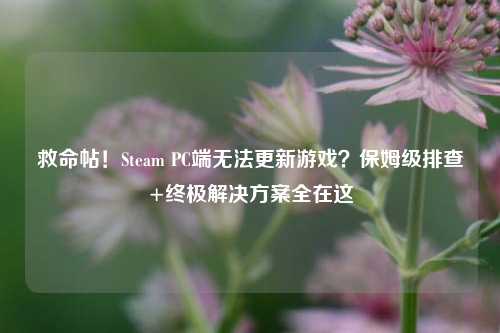 救命帖!Steam PC端无法更新游戏?保姆级排查+终极解决方案全在这