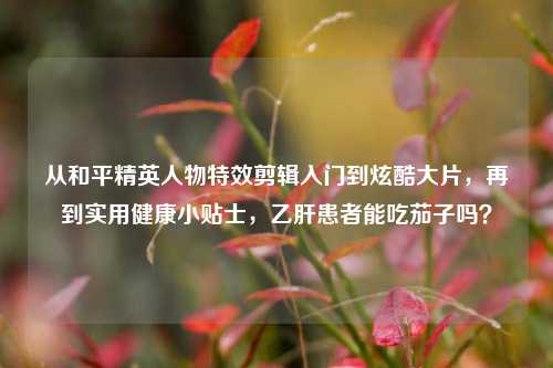 从和平精英人物特效剪辑入门到炫酷大片,再到实用健康小贴士,乙肝患者能吃茄子吗?