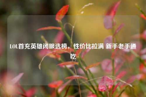 LOL首充英雄闭眼选榜,性价比拉满 新手老手通吃