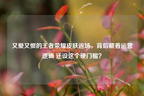 又爱又恨的王者荣耀皮肤返场,背后藏着运营逻辑 还设这个硬门槛?