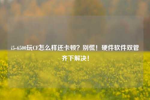 i5-6500玩CF怎么样还卡顿?别慌!硬件软件双管齐下解决!