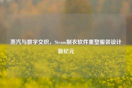 蒸汽与数字交织,Steam制衣软件重塑服装设计新纪元