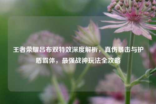 王者荣耀吕布双特效深度解析,真伤暴击与护盾霸体,最强战神玩法全攻略