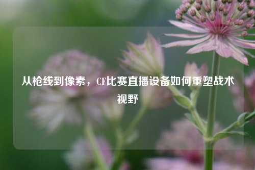 从枪线到像素,CF比赛直播设备如何重塑战术视野