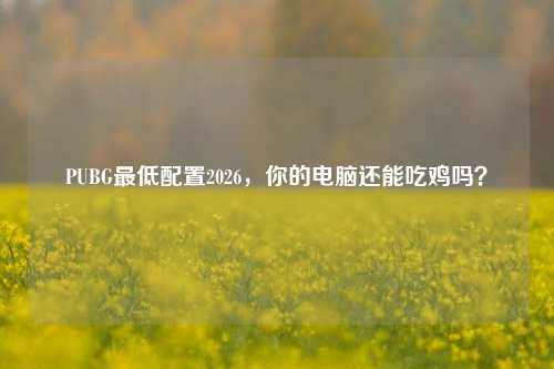 PUBG最低配置2026,你的电脑还能吃鸡吗?